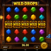 RealSpin - Wild Drops Slot Game - Cascades